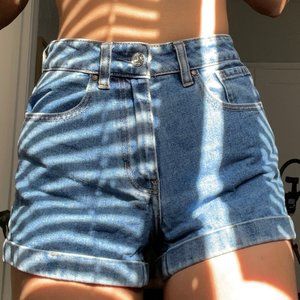 Pacsun Dark Blue Denim Mom Shorts Sz. 23
